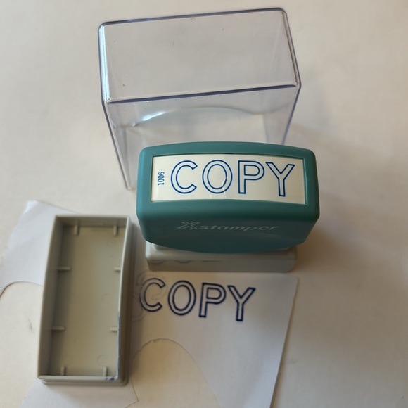 XStamper self inking stamps blue and red ink X-Stamper self inking office stamps - Picture 13 of 15